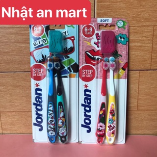 Combo 2 bàn chải đánh răng bé jordan step 3(6-9tuổi)