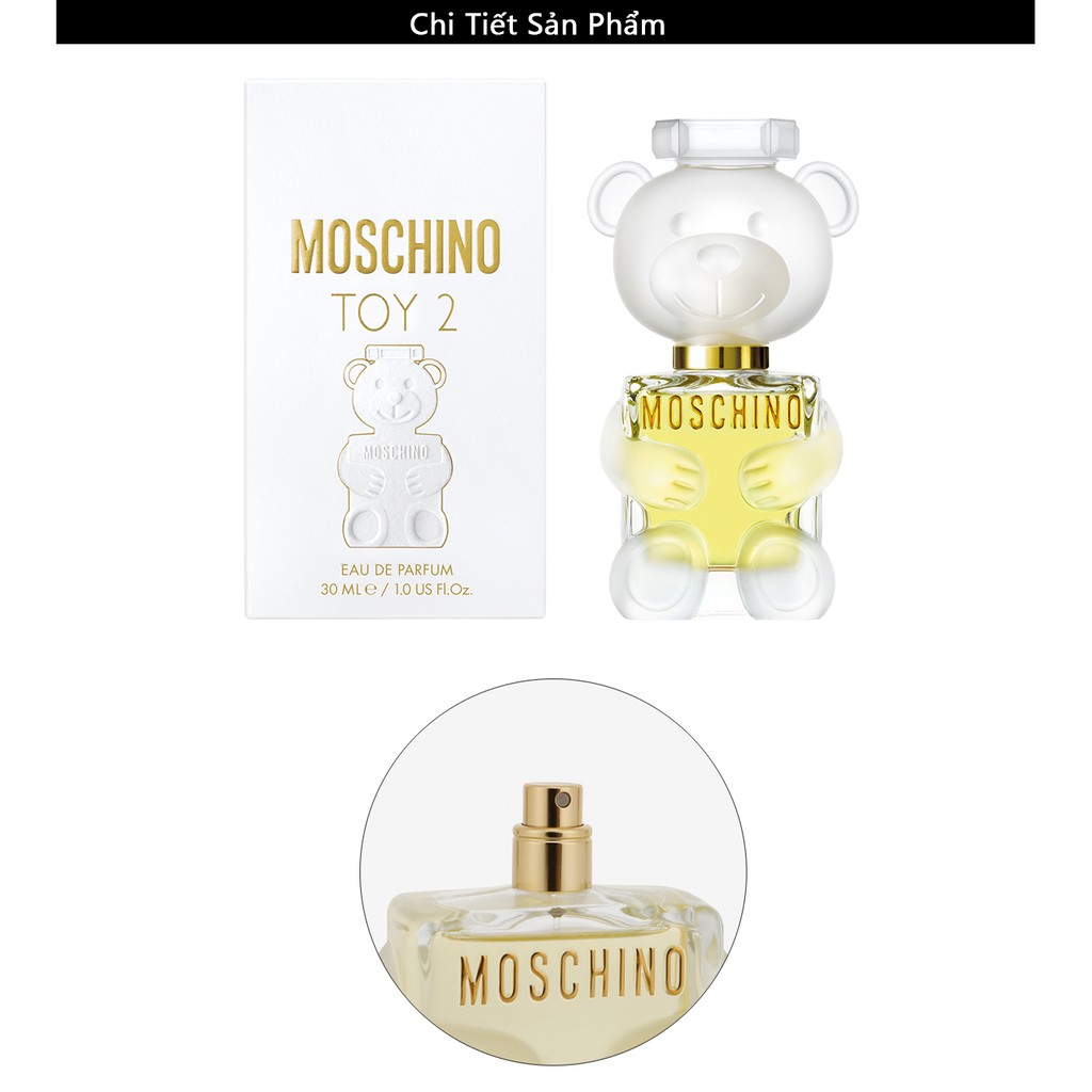 Nước hoa nữ thơm lâu MOSCHINO Toy 2 EDP  hương Trái Cây táo quýt nho trắng - Hoa mộc lan mẫu đơn lài