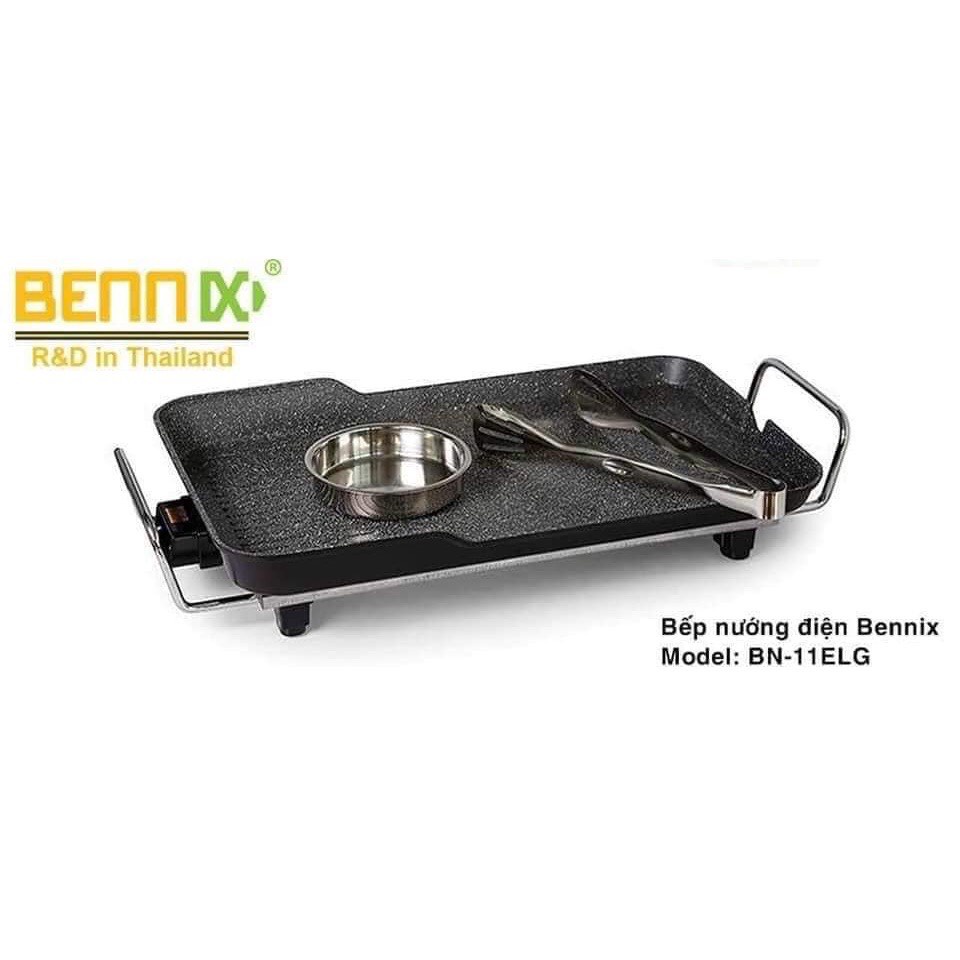 Vỉ nướng điện không khói Bennix BN-11ELG 1500W Thái Lan chống dính phủ đá cao cấp