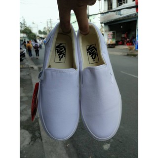 [ Free ship] Giày thể thao lười slip on trắng ( hàng đẹp)