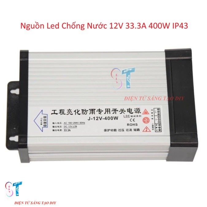 Nguồn Led Chống Nước 12v 33.3A 400W