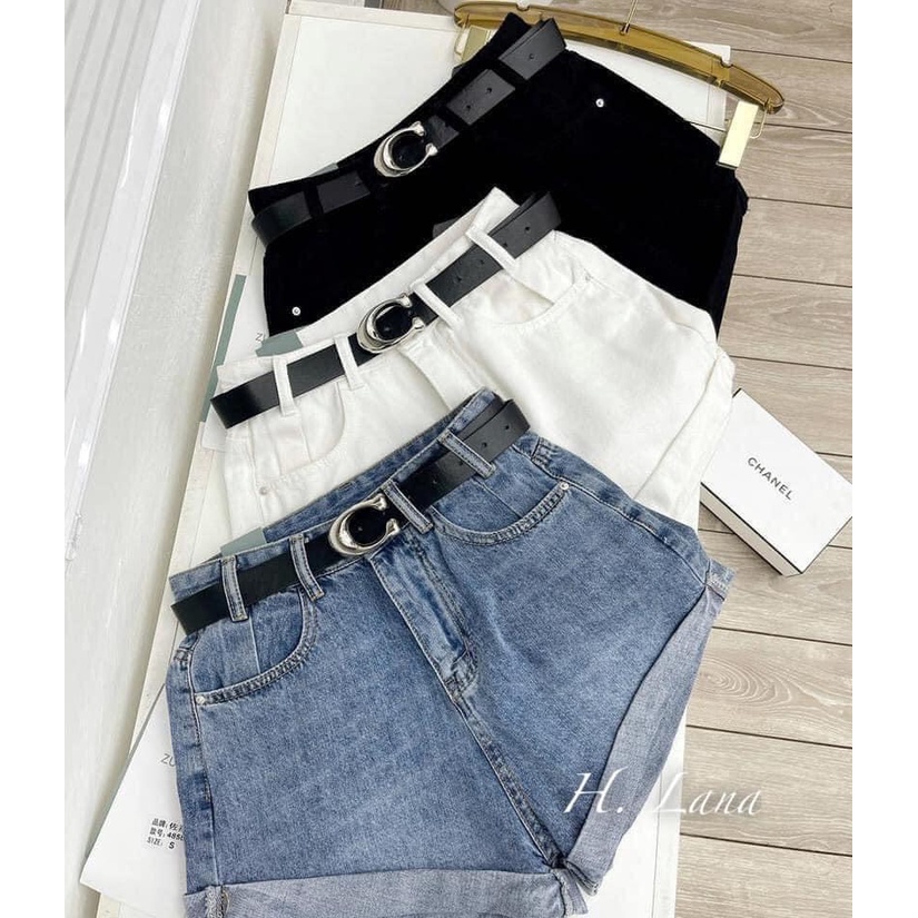 Quần đùi nữ jean lưng cao bò cạp cao QSJ001