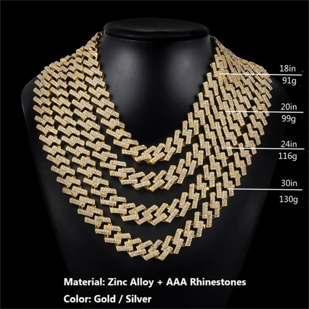 Vòng cổ đeo cổ 12mm đính kim cương lấp lánh thời trang sang trọng cho nam và nữ