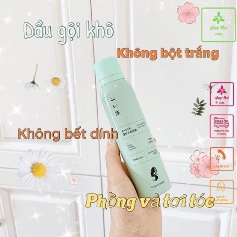 Xịt gội đầu khô cấp tốc, chống tóc bết hàng nội địa Trung