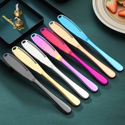 Dao Phết Bơ, Mứt, Pho Mai, Cắt Bánh Mì HOKU Chuyên Dụng Inox Chống Gỉ Mạ Màu Sáng Bóng - DPB01