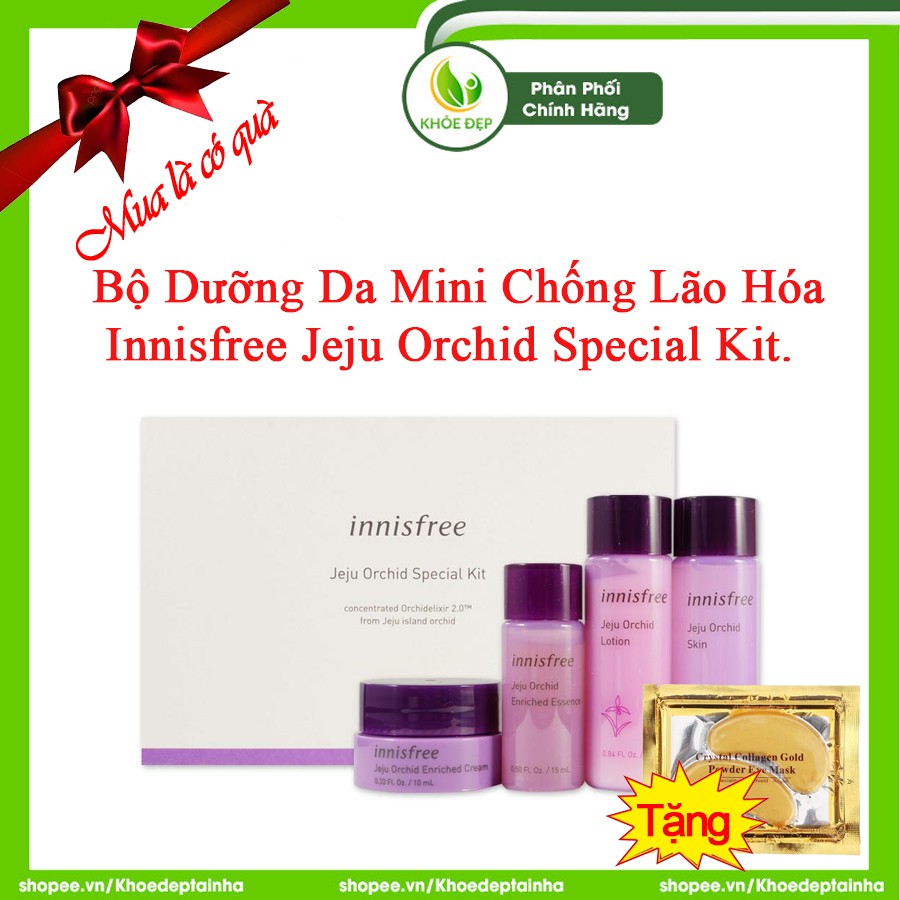 [ CHÍNH HÃNG ] Bộ Dưỡng Da MINI Chống Lão Hóa INNISFREE JEJU ORCHID SPECIAL KIT