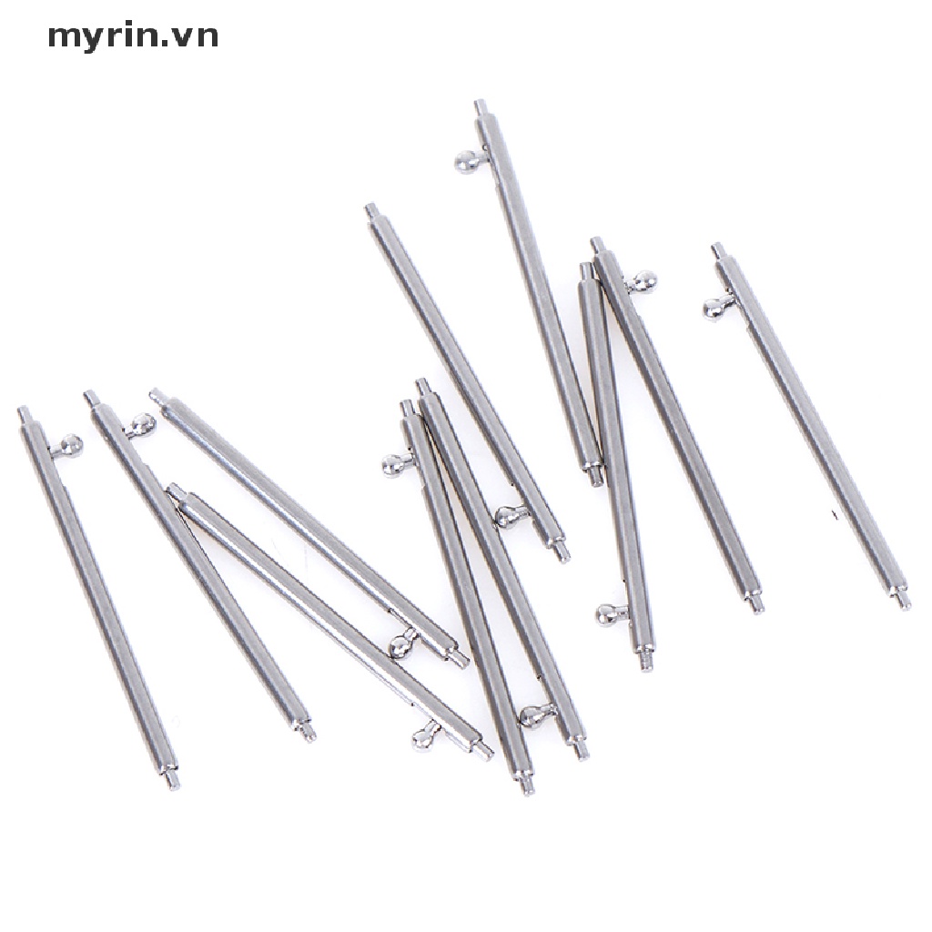 Set 10 Thanh Lò Xo Bằng Thép Không Gỉ 12~24mm Chuyên Dụng Cho Đồng Hồ Đeo Tay
