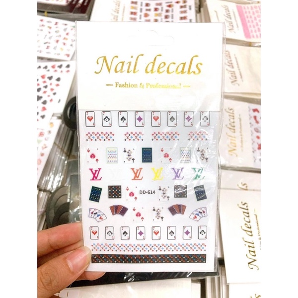 ( phụ kiện nail) sticker trang trí móng dd520