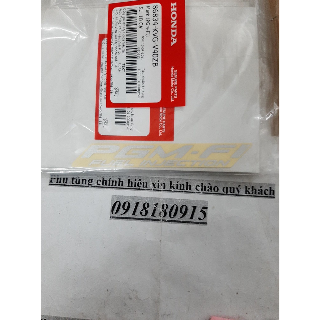 tem Mark PGM-FI tem PGM-FI sh 125 sh 150 honda giá 1 tem