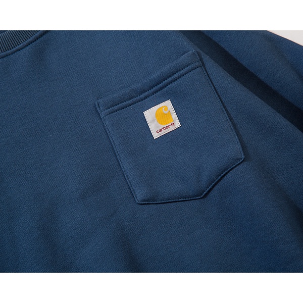 Áo Khoác Hoodie Chui Cổ Nữ Tay Dài Dáng Suông In Chữ Carhartt