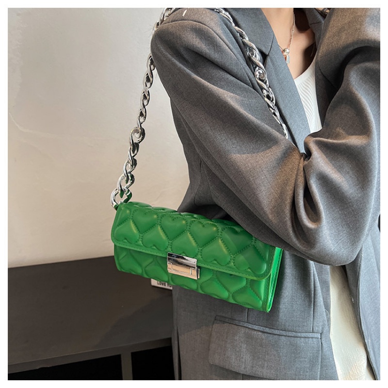 Túi Xách Đeo Vai Phối Dây Xích Dày Dặn Màu Trơn Kiểu Pháp Thời Trang Mùa Thu 2022 Gylb1669