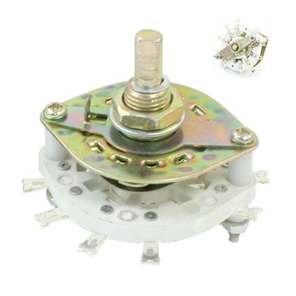 Công Tắc Xoay Kênh 1P10T 1 Cực 10 Vị Trí 11 Pin