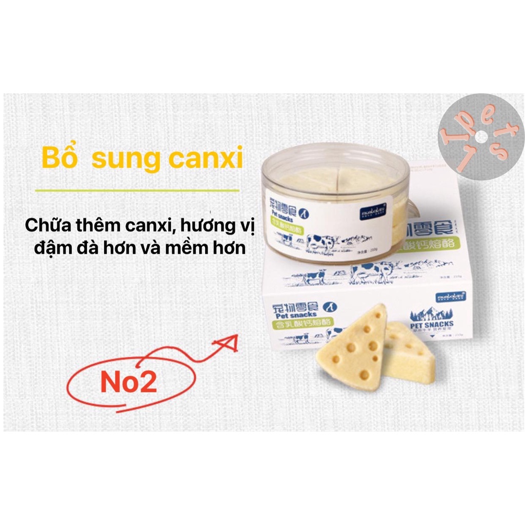 Phô mai cho chó mèo Monbab,sữa bò dinh dưỡng giàu canxi-1 chiếc lẻ