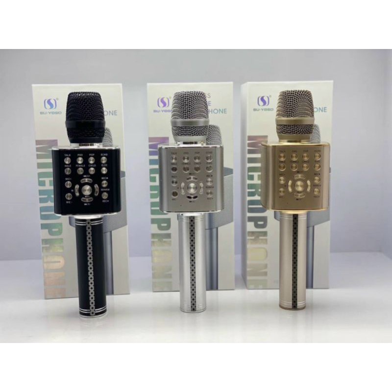Micro karaoke YS96 cao cấp, Micro karaoke bluetooth không dây thay đổi giọng hát,tích hợp livestream, Bảo hành 6 tháng
