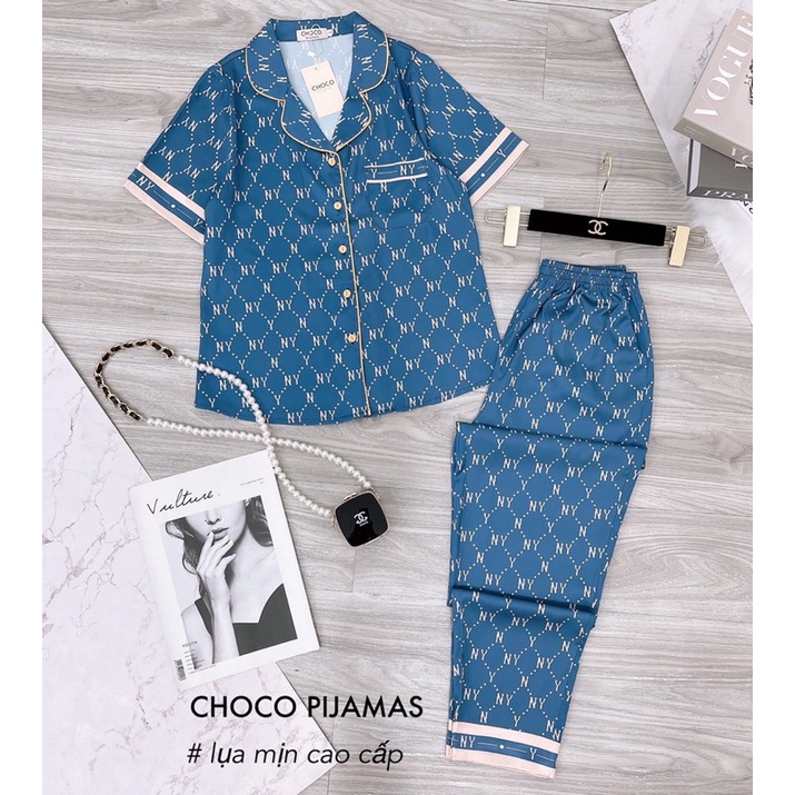 Hot Các Bộ lụa ngắn tay hãng lapeony sam-  choco hot hit siêu đẹp bộ mặc nhà cao cấp bộ pizama đẹp