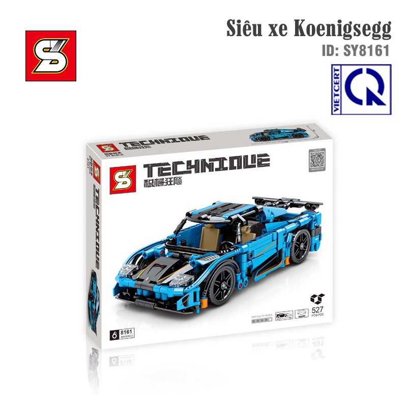 Đồ chơi lắp ráp xe Technic mô hình Siêu Xe Koenigsegg  - SY BLOCK 8161