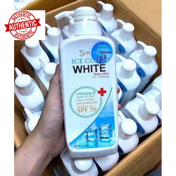 Lotion trắng da và chống nắng làm dịu mát da Siren Ice Cool White Body Lotion x 10 Whitening Thái Lan