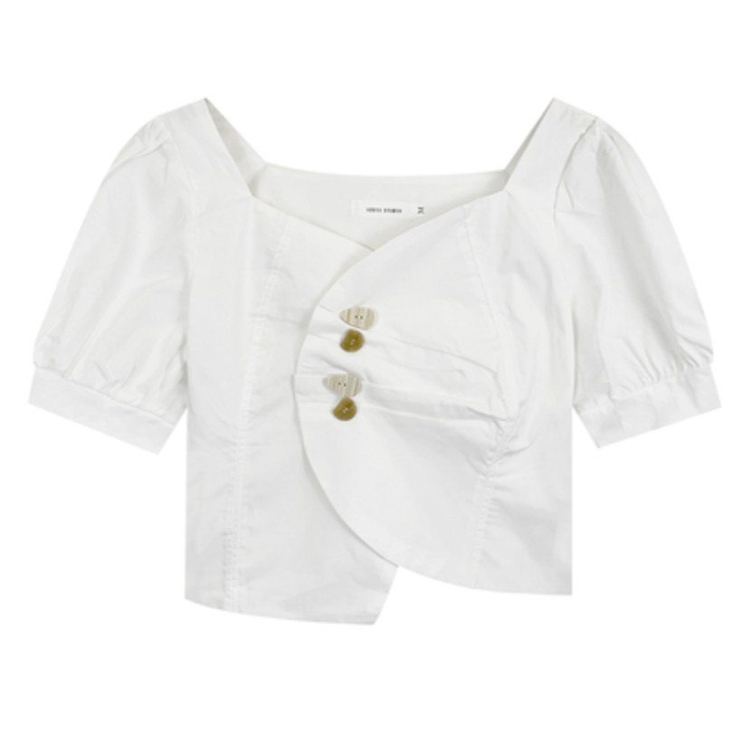 Áo kiểu hoạ tiết cúc nổi bật SUGARIE (ảnh thật) | BigBuy360 - bigbuy360.vn