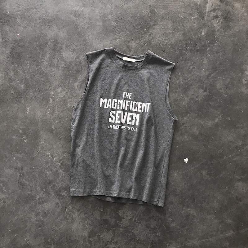 Áo thun ba lỗ nam, tanktop 006Tk.IN, chuẩn gym mặc nhà dạo phố - In Logo nhiều màu - Thun cotton thoáng mát