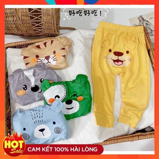 Quần dài Cho Bé Quần Thun Lạnh Mông Thú Siêu Đáng Yêu Ngộ Nghĩnh Size 6 - 17 Kg