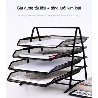 Giá kệ đựng tài liệu sáng tạo 4 tầng - HaruShop168