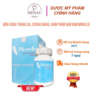 [CHÍNH HÃNG] Viên uống chống nắng, trắng da, giảm nám, chống lão hóa MIRACLE - 60 Viên [Mẫu mới]