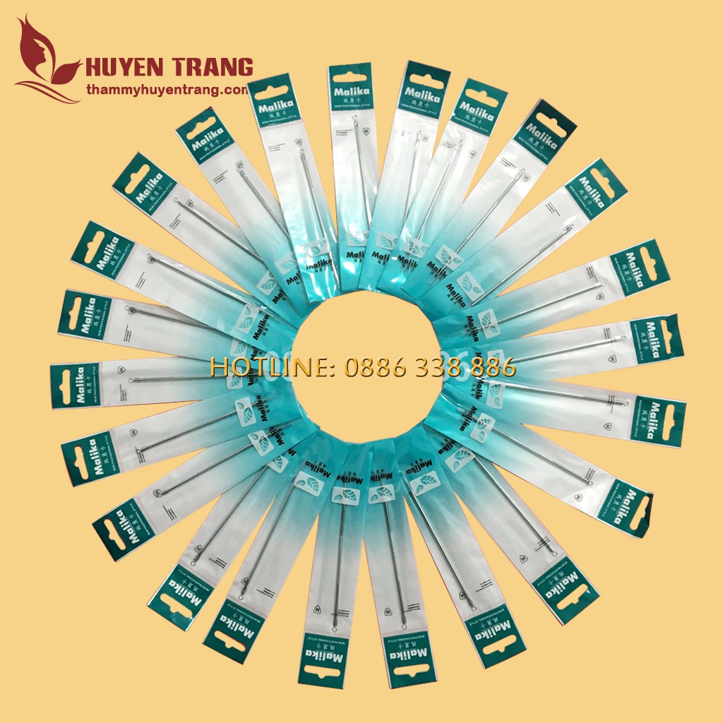 Que nặn mụn / cây lấy mụn MALIKA - Thiết Bị Y Tế Huyền Trang