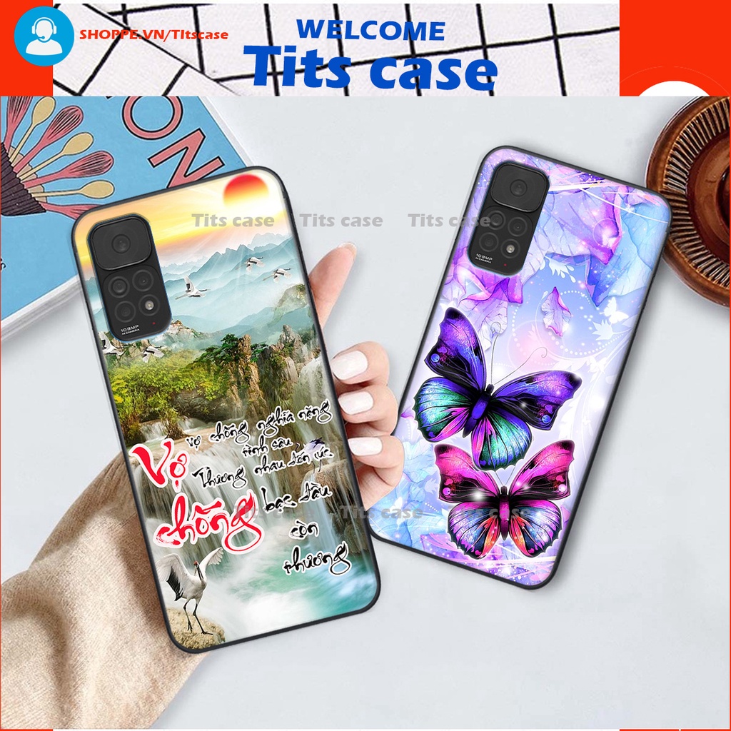 Ốp lưng  Xiaomi REDMI NOTE 11S 4G in hình thiên nga,hoa may mắn, đặc sắc ĐỘC - LẠ - BỀN