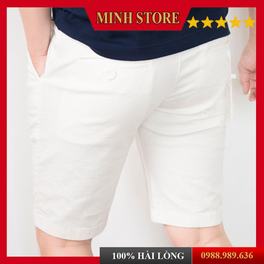Quần Ngố Kaki Nam chất đẹp, Quần Short Nam Kaki cao cấp - Chất liệu kaki mềm mịn, co giãn, trẻ trung - Minhstore