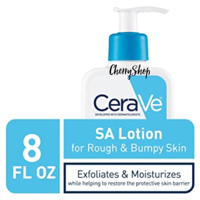 [Hàng USA] Sữa dưỡng ẩm dành cho da khô CeraVe SA Lotion Rough and Bumpy Skin