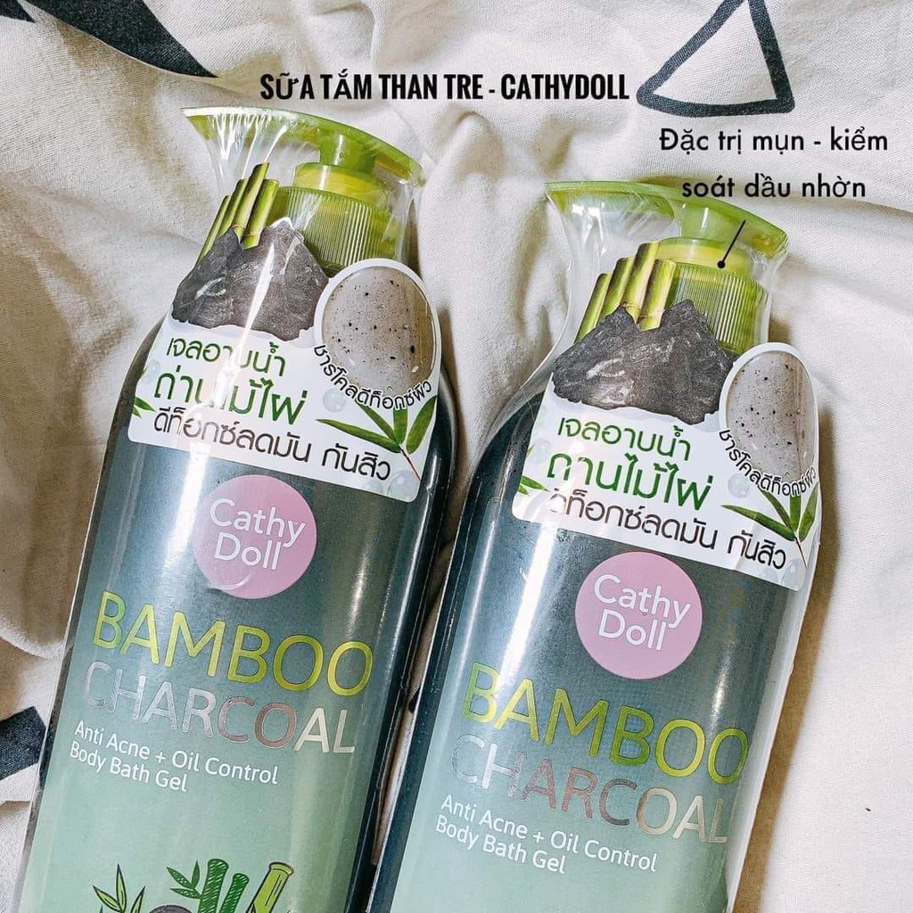 Sữa Tắm than tre cao cấp Bamboo Charcoal trị mụn lưng kiềm dầu 500ml _Thái Lan | BigBuy360 - bigbuy360.vn