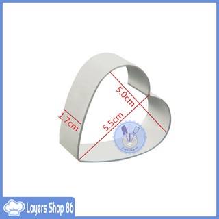 10 Khuôn làm bánh kẹo mềm/ Khuôn nhấn bánh quy TQ hình Tim
