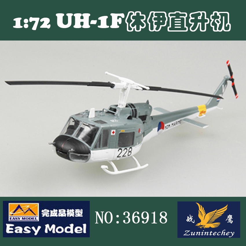 Mô Hình Máy Bay Trực Thăng Netherlands Navy UH-1 36918 1/72