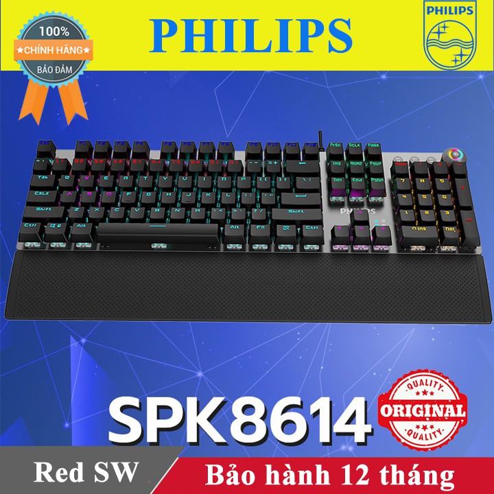 Bàn phím cơ Ajazz Philips chính hãng - Phím cơ Blue Switch Led RGB | BigBuy360 - bigbuy360.vn