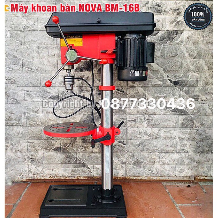Máy khoan bàn cao cấp NOVA BM-16B vô cùng tiện dụng