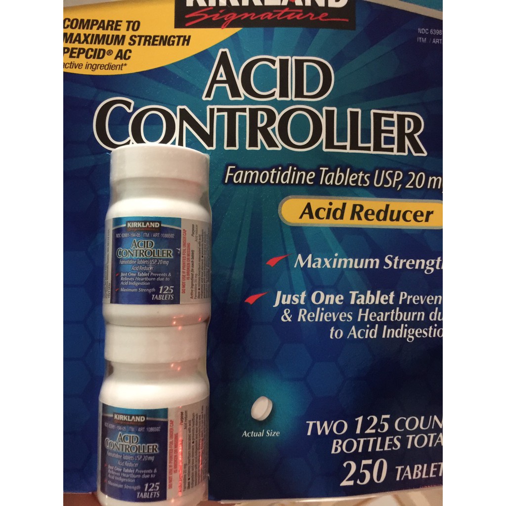 hộp 125 viên acid_controller có Bill Mỹ (1 chai)
