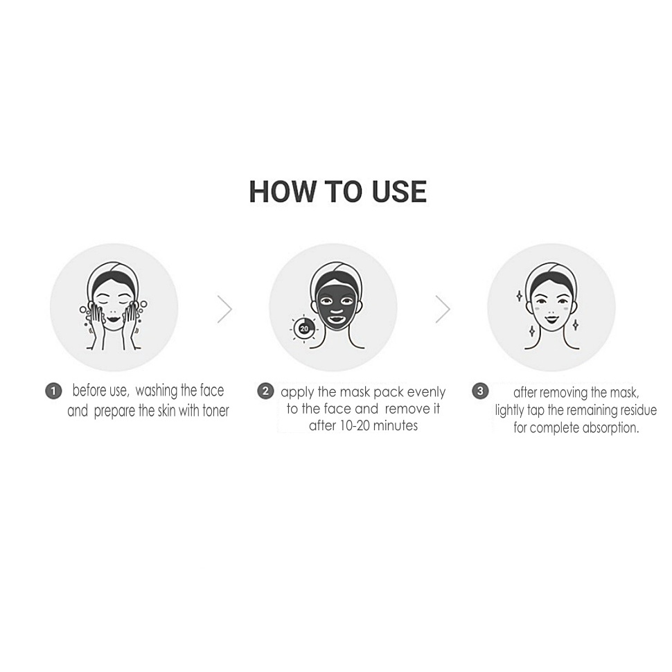 Mặt nạ chăm sóc da mặt dầu ngựa Gói / tấm