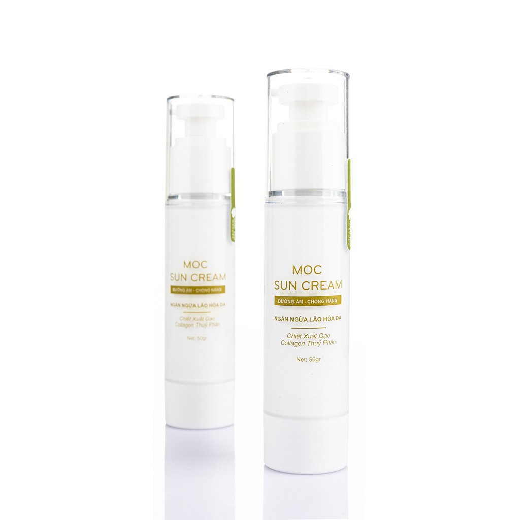 Kem Chống Nắng SPF65 Moc Sun Cream 50g - Ngăn Chặn Tia UV, Dưỡng Ẩm, Ngừa Lão Hóa (Mộc Tâm Nature) | BigBuy360 - bigbuy360.vn