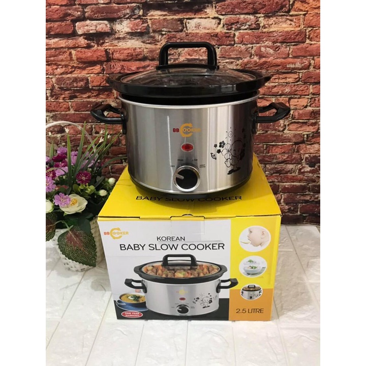 Nồi nấu chậm nấu cháo cho bé BBcooker BS15 BS25 DS25 BS35 dung tích 1.5 2.5 3.5 lít - kèm công thức nấu
