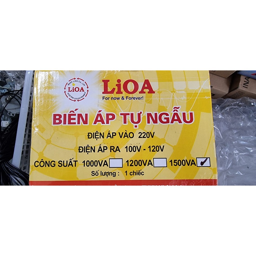 Biến Áp Đổi Nguồn LIOA 1500VA. Đổi Điện 220v Sang 100v, Biến Áp Tự Ngẫu 1.5kva DN015