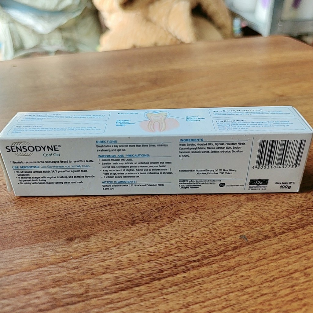 kem đánh răng sensodyne cool gel [mọi người check mã code là ra thật giả nhé]