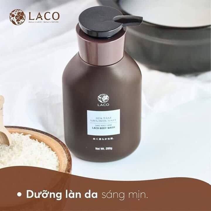 Sữa tắm men rượu sake laco