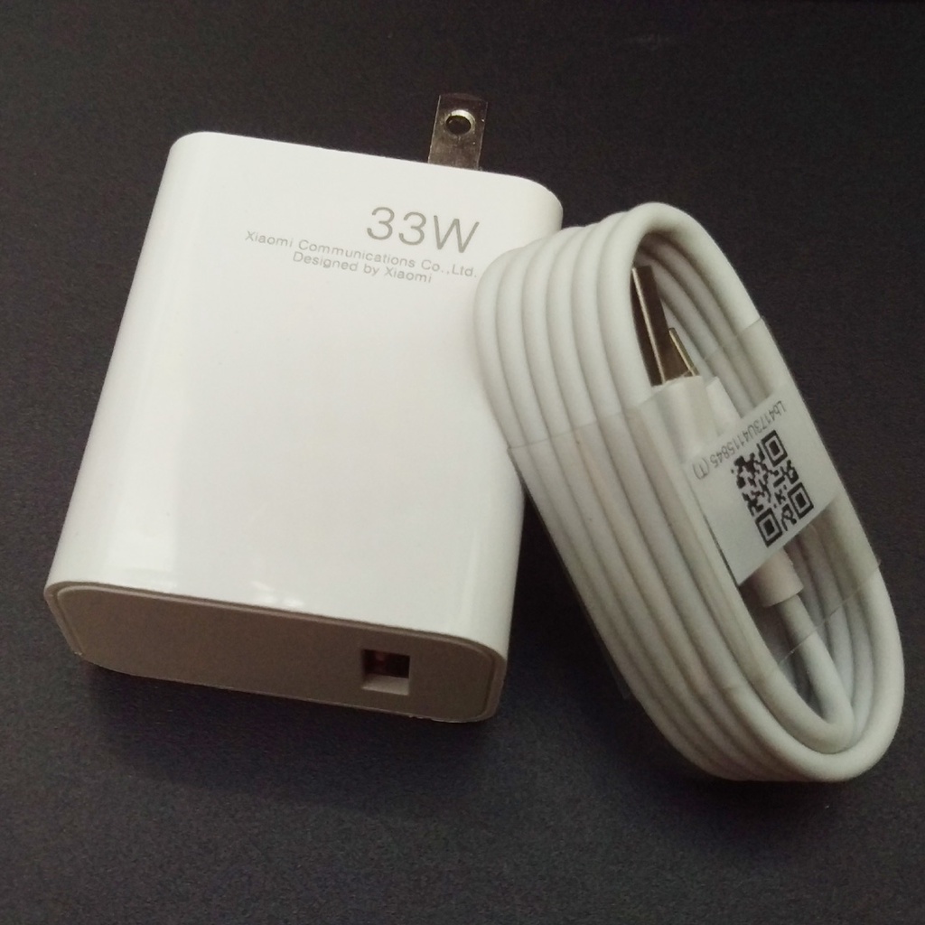 Bộ Củ cáp sạc nhanh Xiaomi 33W Sạc Nhanh Cổng USB type C được dùng cho Xiaomi Samsung và các dòng điện thoại đời cao