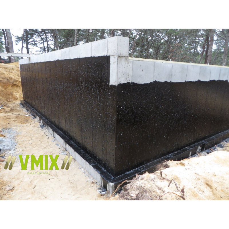 Nhựa đường chống thấm gốc Bitum Vmix Membrane độ đàn hồi cao dễ dàng thi công trên mọi bề mặt vật liệu .