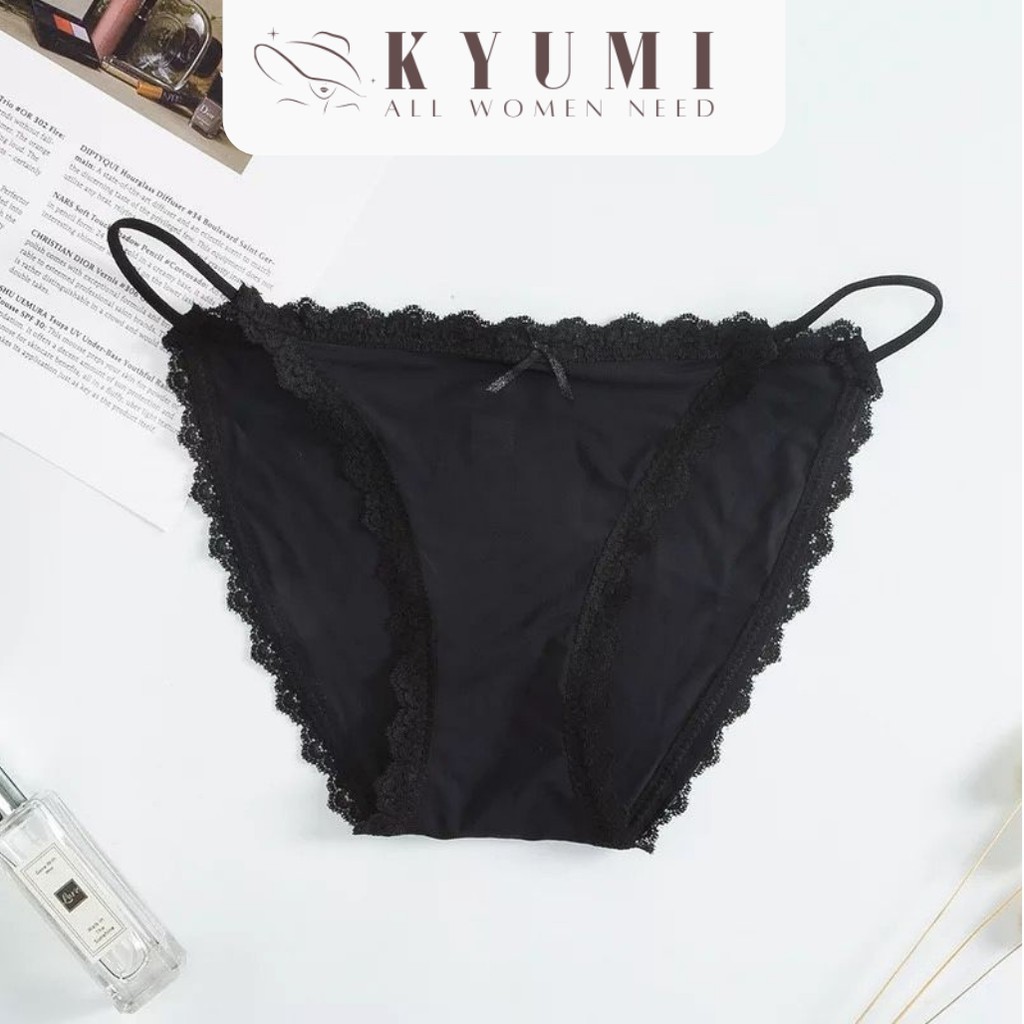 Quần lót nữ lụa cao cấp KYUMI OFFICIAL quần chip nữ mềm mại THUN LẠNH DÂY EO gợi cảm thoáng khí bảo vệ sức khoẻ 1160 | BigBuy360 - bigbuy360.vn
