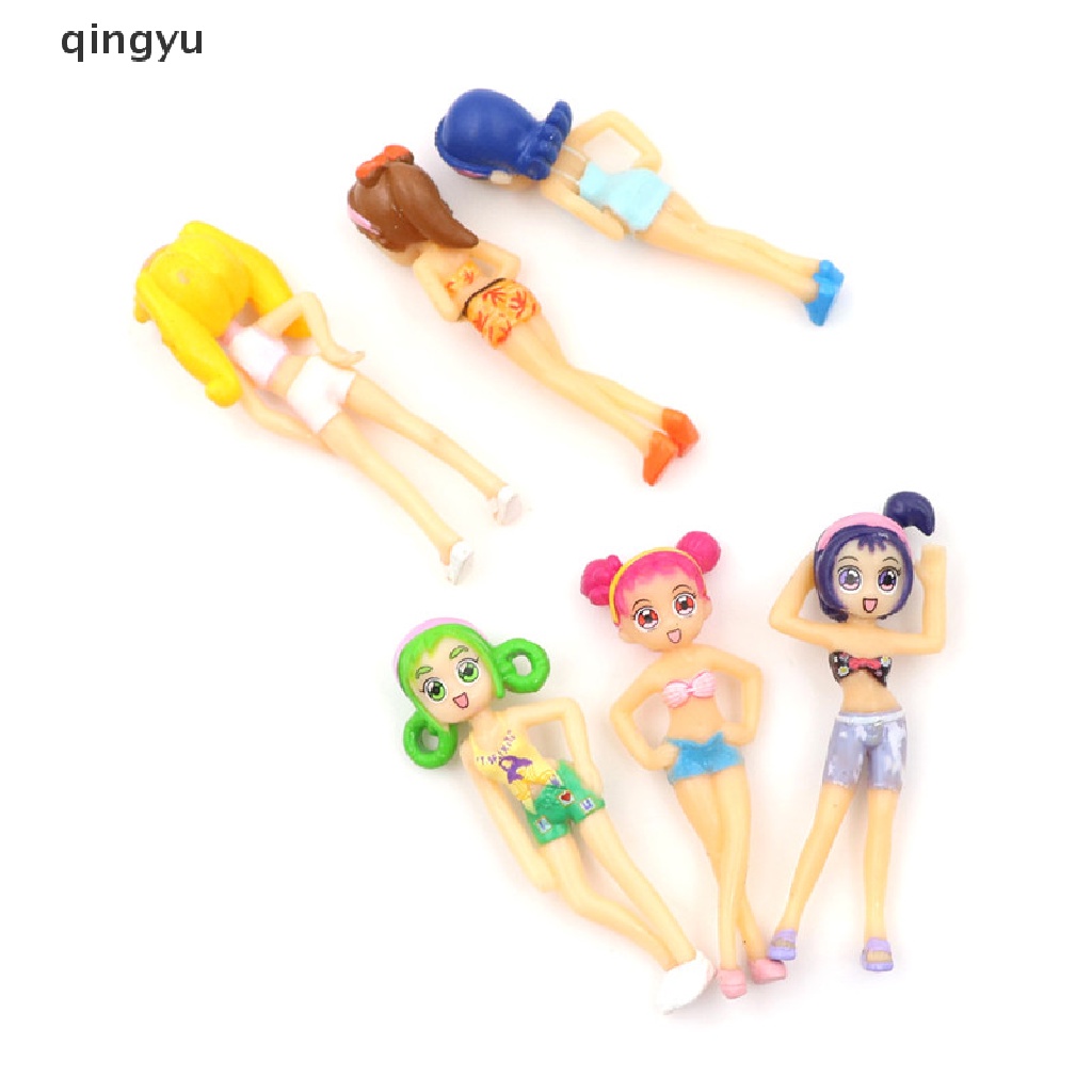 Bộ 6 Tượng Cô Gái Mặc Bikini Mini Dễ Thương Trang Trí Tiểu Cảnh DIY Phụ Kiện Chuyên Dụng Dành Cho Xe Hơi