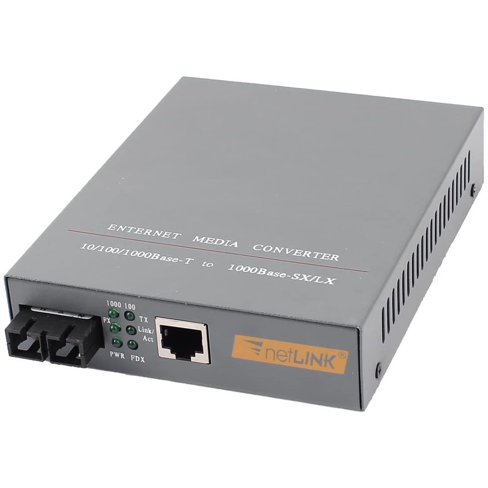 Thiết Bị Chuyển Đổi Quang Điện 2 Sợi Media Converter 2FO 1Q 1LAN 1Gbps Netlink HTB-GM-03-2KM -DC4249