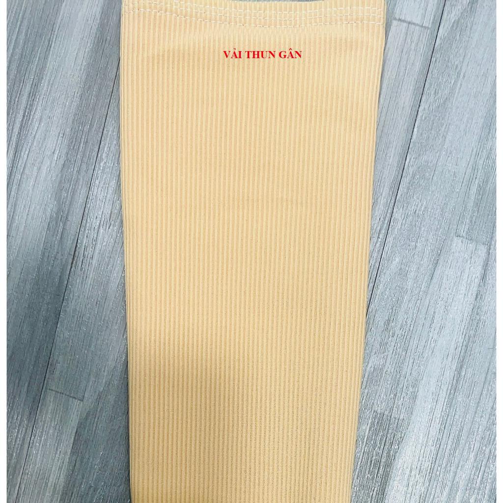 Găng tay vải thun co giãn, dài 65cm dầy 2 lớp giúp chị em thoải mái đi trong ngày nắng nóng