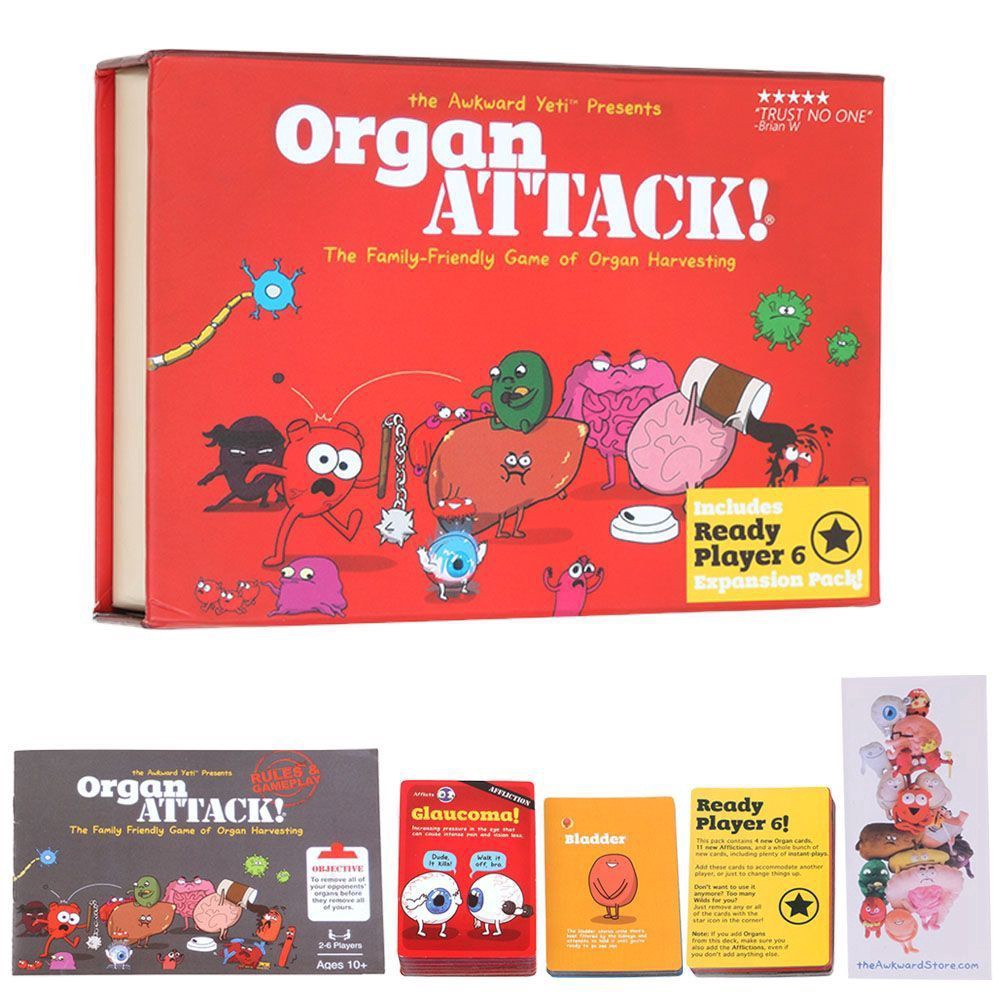 Organ ATTACK! Funny Gathering Card Board Game Party Family Card Game