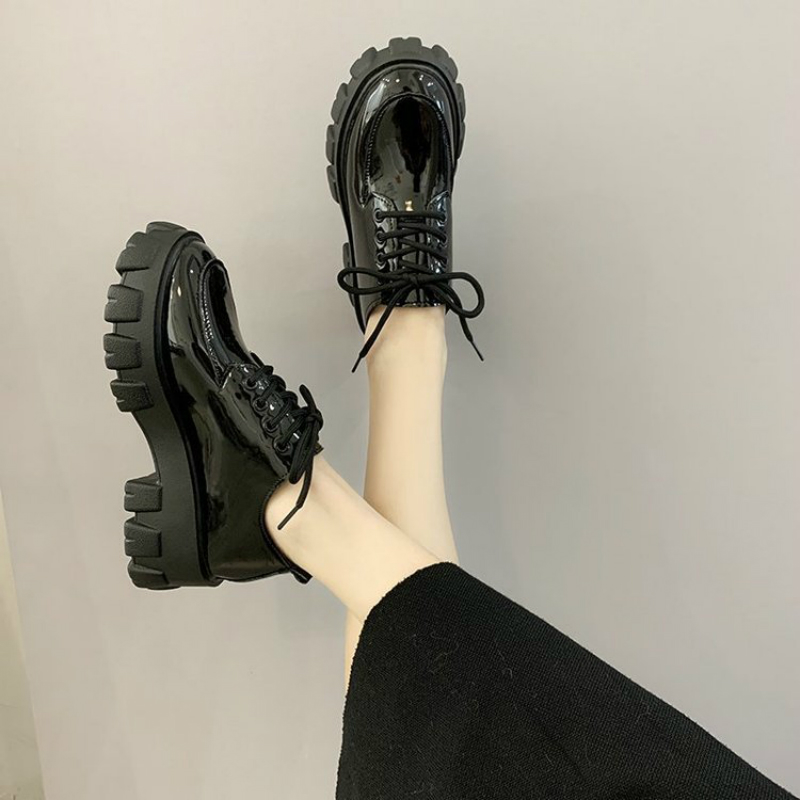 Giày bốt da dây cột phong cách Hàn Quốc cho nữ | BigBuy360 - bigbuy360.vn